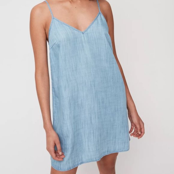Aritzia TNA Tencel Jean Mini Dress XS - Picture 1 of 6